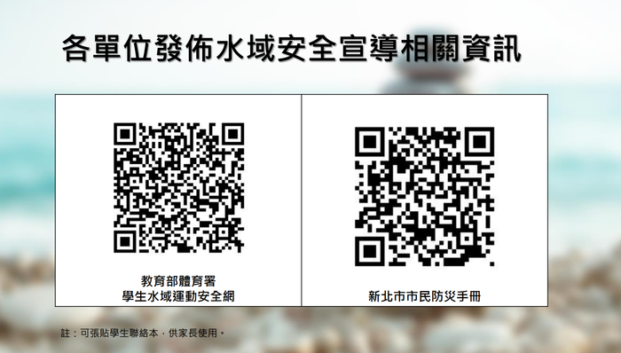 【公告】新北市水域安全宣導資訊圖片